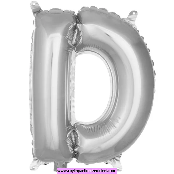 D Gümüş Folyo Balon